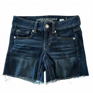 American Eagle Stretch Dark Denim Shorts